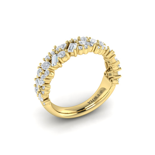 Round, Pear, Marquis and Baguette Diamond Ring