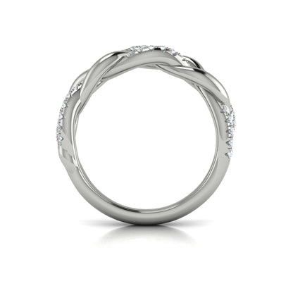 Alternating Diamond Twist Ring