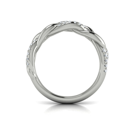 Alternating Diamond Twist Ring
