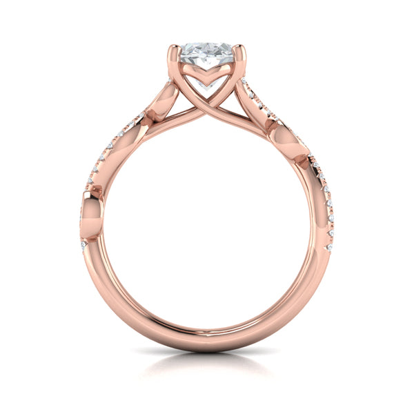 Botanical Oval Engagement Ring