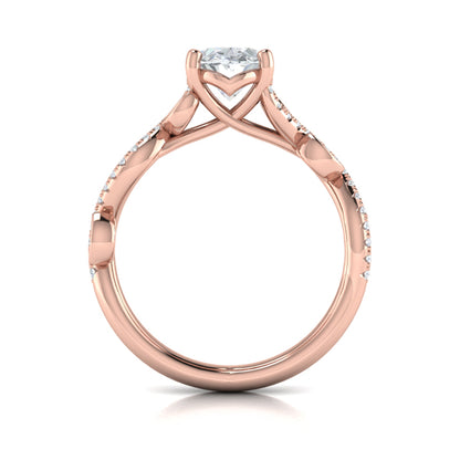 Botanical Oval Engagement Ring