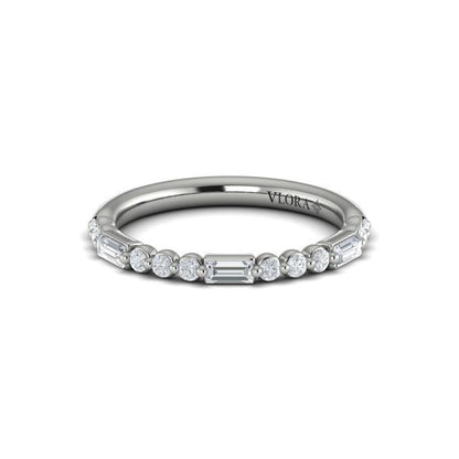 Stackable Bands Wedding Band in Platinum by Vlora Bridal