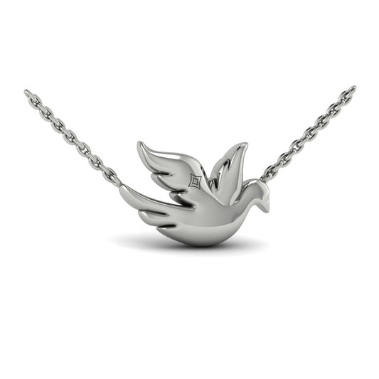 Diamond Dove Pendant