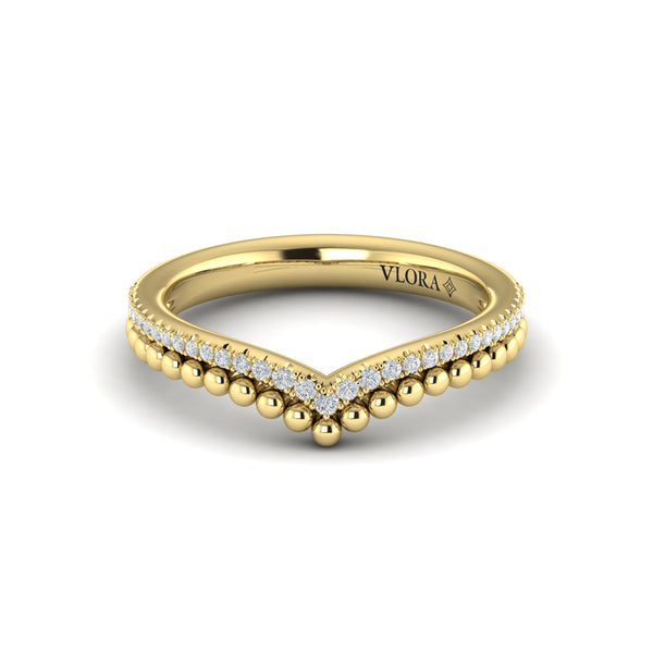 Beaded Contoured Band