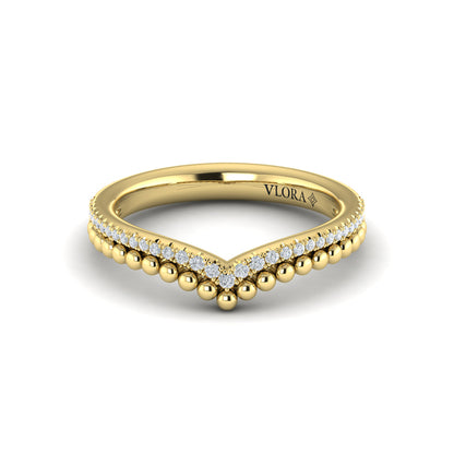 Beaded Contoured Band