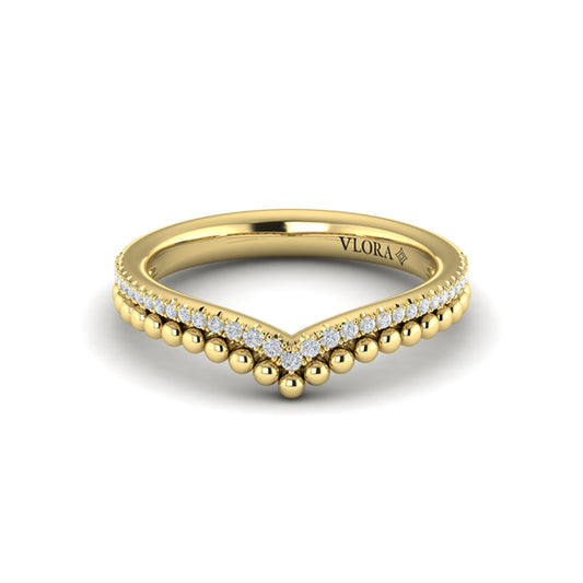 Beaded Contoured Band