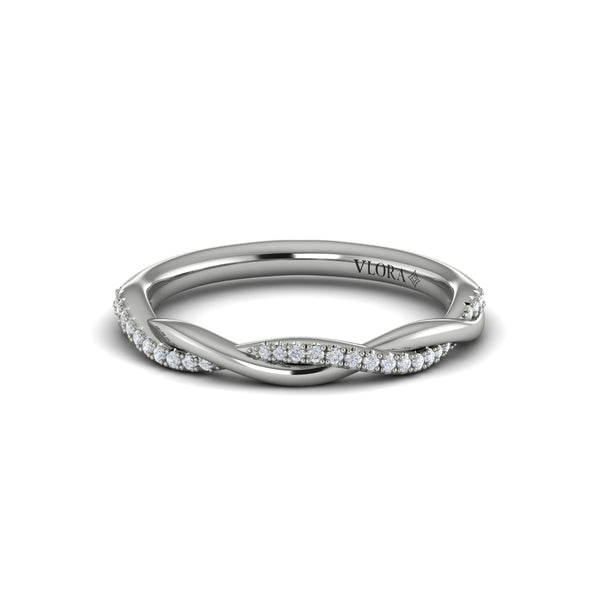 Stackables Wedding Band in Platinum by Vlora Bridal