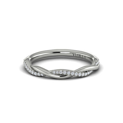 Stackables Wedding Band in Platinum by Vlora Bridal