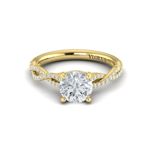 Woven Strands Engagement Ring