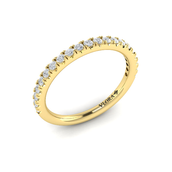 Matching Bands Wedding Band in 14K Yellow Gold by Vlora Bridal