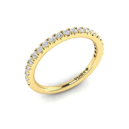 Matching Bands Wedding Band in 14K Yellow Gold by Vlora Bridal