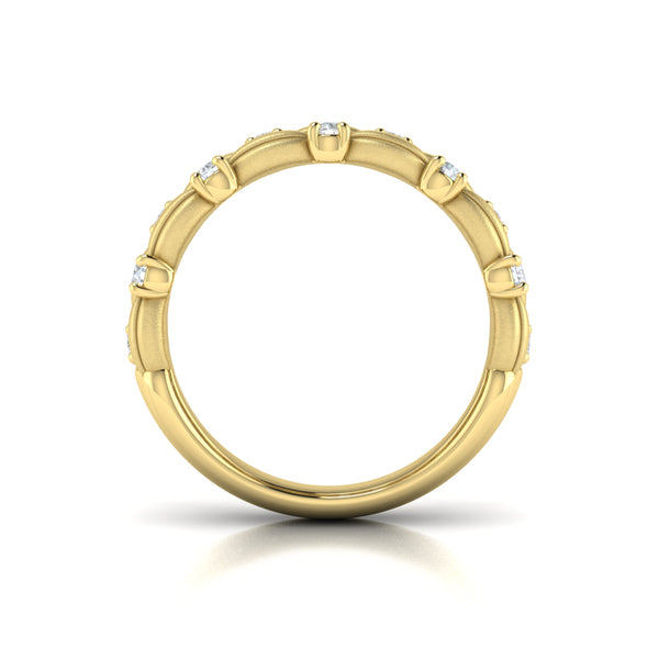 Triple Cascade Ring with Satin Finish