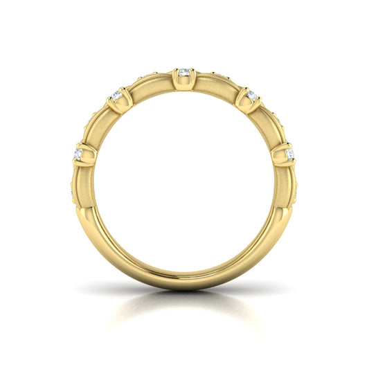 Triple Cascade Ring with Satin Finish