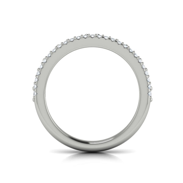 Diamond and Diamond Baguette Two Row Ring