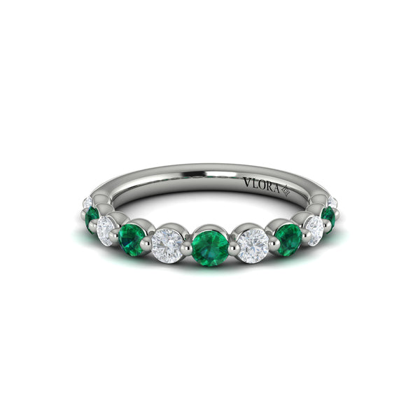 Diamond and Emerald Ring