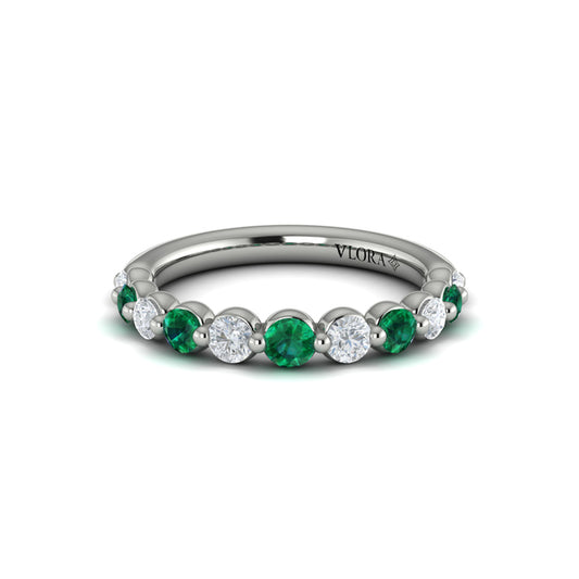 Diamond and Emerald Ring