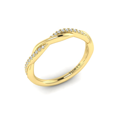 Slim Twist Stackable Band