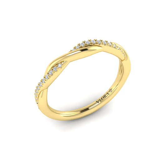 Slim Twist Stackable Band