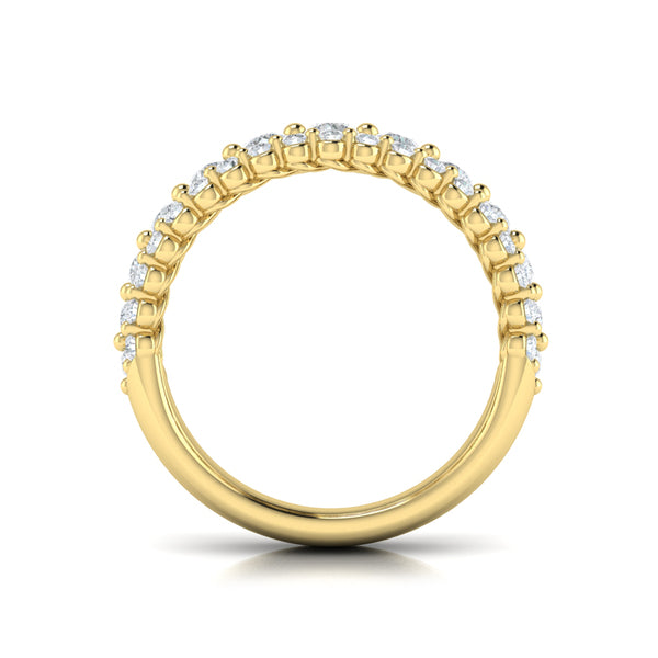 Diamond Three Row Ring