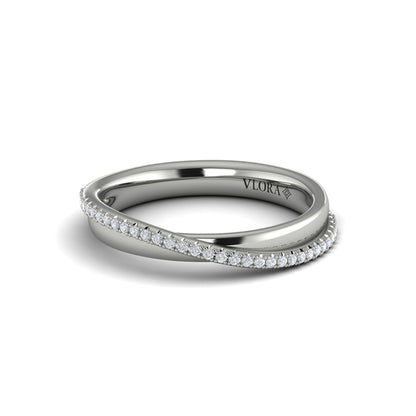 Stackable Bands Wedding Band in Platinum by Vlora Bridal