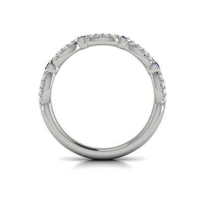 Stackable Bands Wedding Band in Platinum by Vlora Bridal
