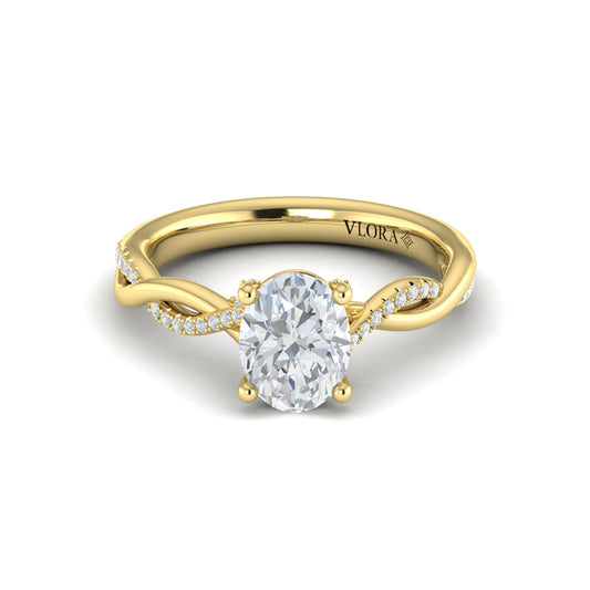 Harmony Oval Diamond Engagement Ring