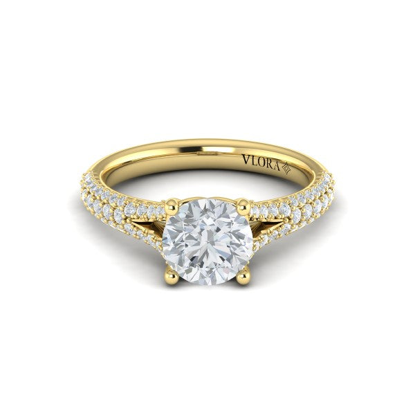 Splendid Cathedral Split Shank Engagement Ring