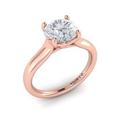 Classic Cathedral Solitaire Engagement Ring