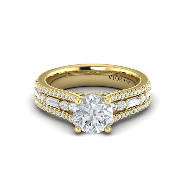 Crowned Engagement Ring
