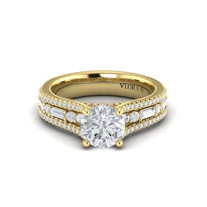 Crowned Engagement Ring