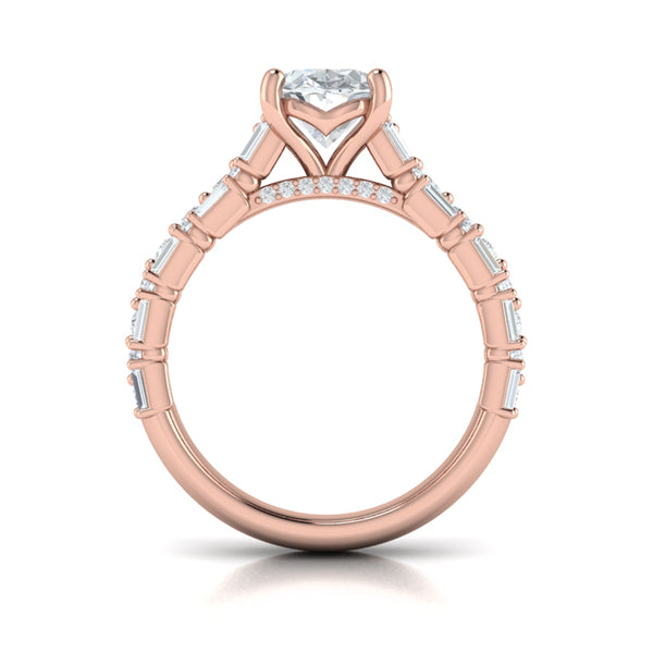 Opulent Oval Engagement Ring