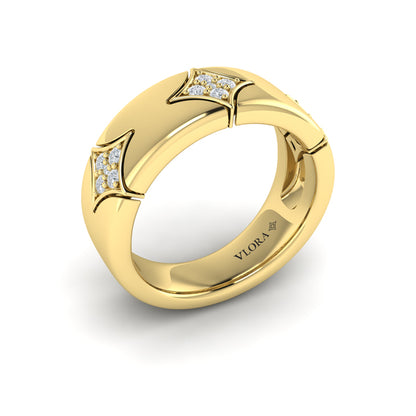 Diamond Cluster Vlora Star Ring