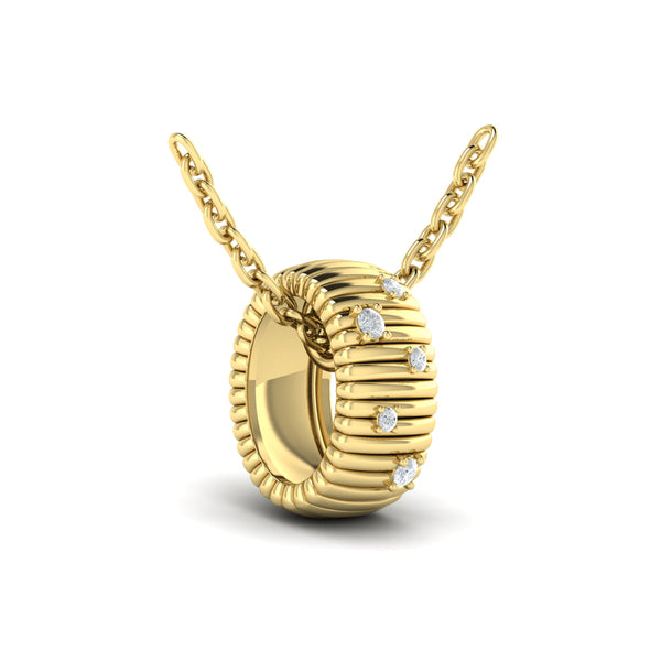 Fluted Ring Pendant
