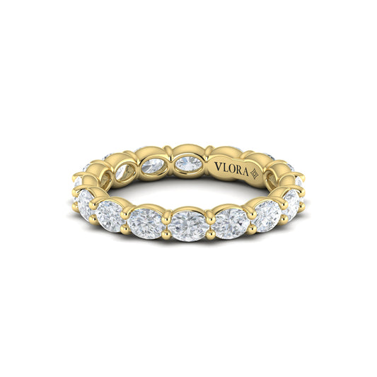 Elegant Oval Eternity Ring