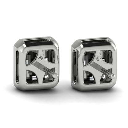 Multi Baguette and Round Diamond Earrings