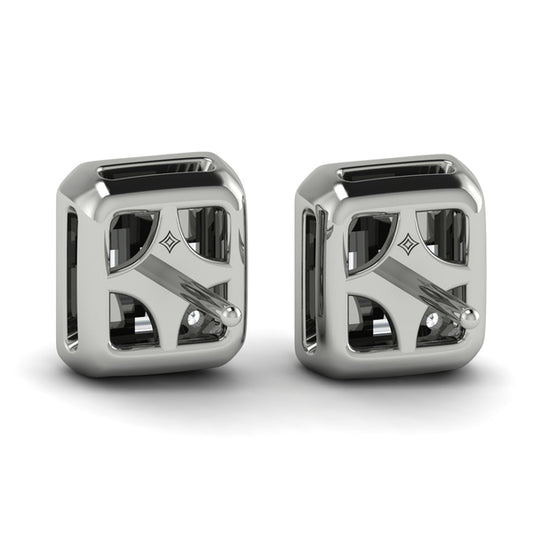 Multi Baguette and Round Diamond Earrings