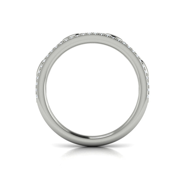 Stackables Wedding Band in Platinum by Vlora Bridal