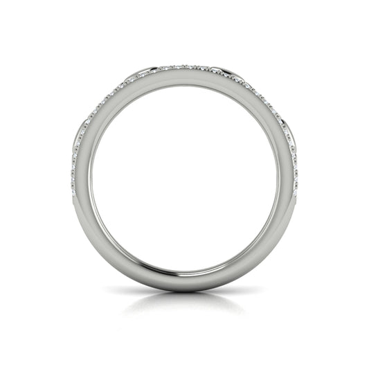 Stackables Wedding Band in Platinum by Vlora Bridal