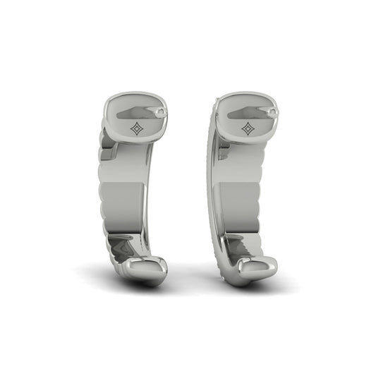 Textured Demi Hoop Earrings