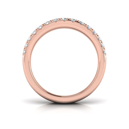 Diamond Multi-Row Curved Statement Ring