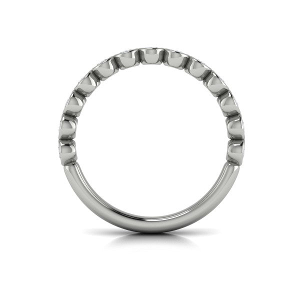 Stackable Bands Wedding Band in Platinum by Vlora Bridal