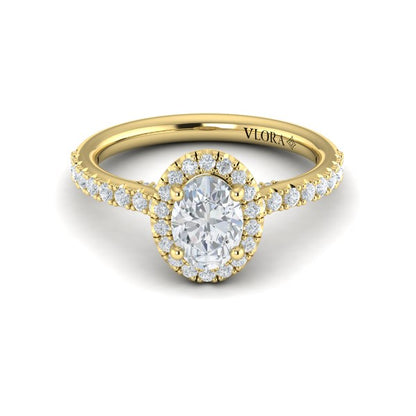 Timeless Oval Halo Engagement Ring