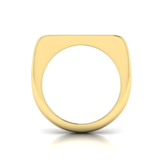 Diamond Baguette and Round Flat Top Ring