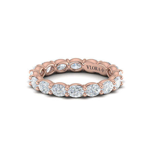 Elegant Oval Eternity Ring