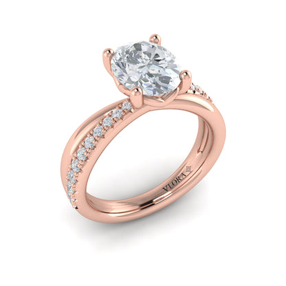Destiny Oval Engagement Ring