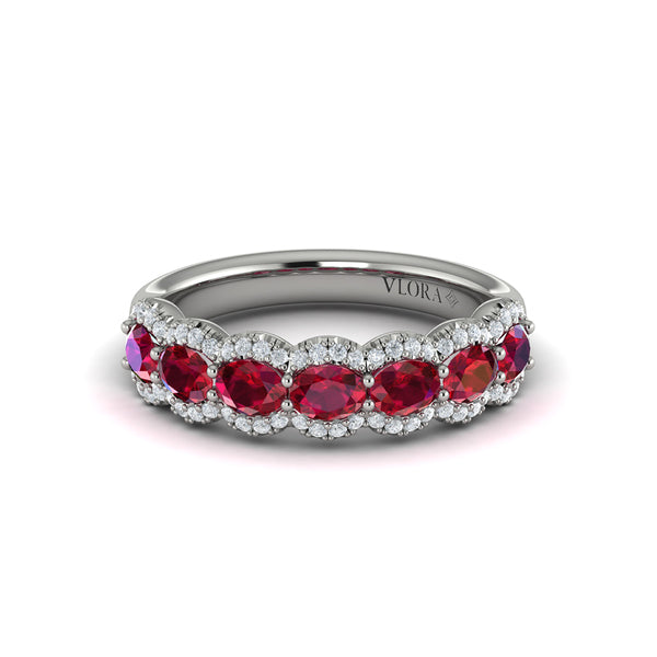 Diamond and Ruby Statement Ring