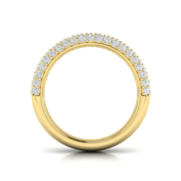 Diamond Multi-Row Statement Ring