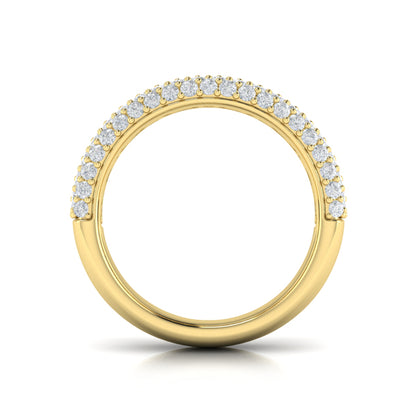 Diamond Multi-Row Statement Ring