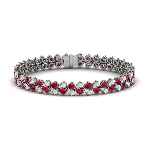 Diamond and Ruby Bracelet