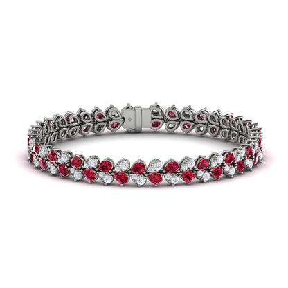 Diamond and Ruby Bracelet